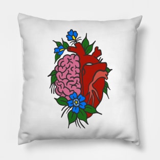 Traditional Style Heart & Brain Pillow