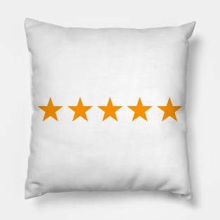 Five Stars Reviewed on the Internet Pillow