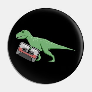 Dinosaur With Vintage Tape Pin