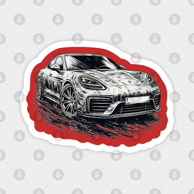 Porsche Panamera Magnet by Vehicles-Art