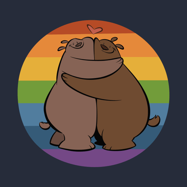 Rainbow Bear Hug by westinchurch