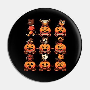 9 Lives Cat Halloween by Tobe Fonseca Pin