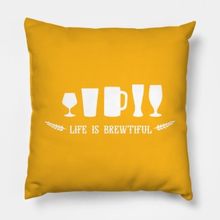 Life is brewtiful Pillow