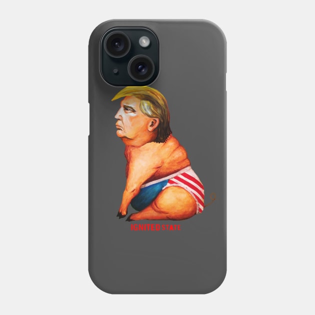 Pig Trump Phone Case by IGNITEDSTATE