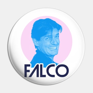 Falco :: Retro 80s Tribute Pin