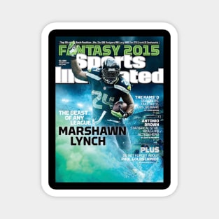 Marshawn Lynch 2015 Fantasy Football Preview Magnet