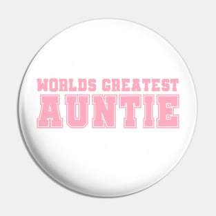 Worlds Greatest Auntie Pin