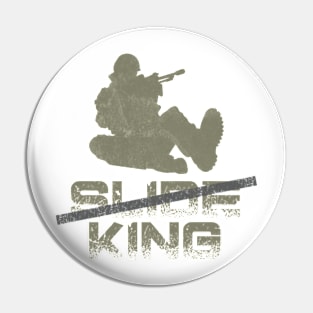 Slide Cancel King COD Slogan Pin