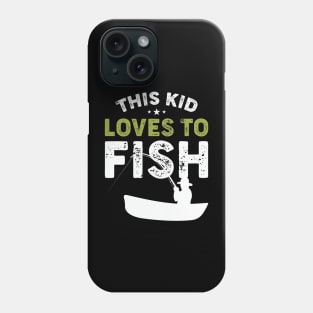 This Kid Loves To Fish Phone Case