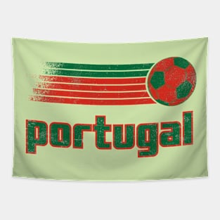 Portugal Soccer Retro Vintage Tapestry