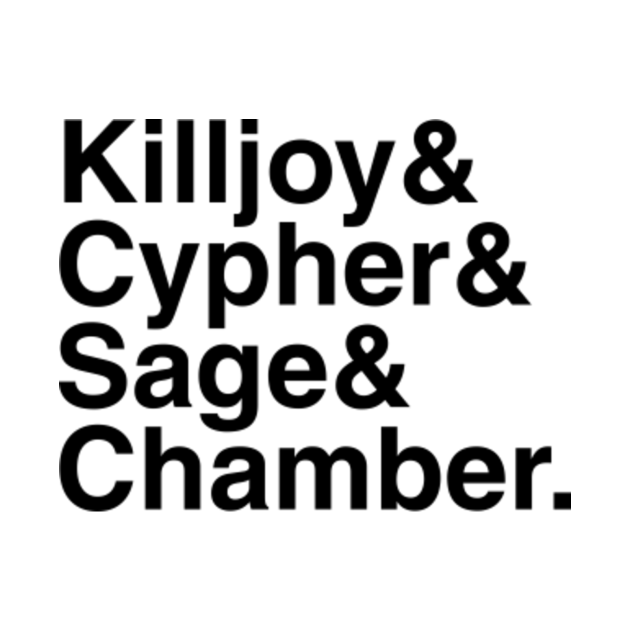 VALORANT Sentinels - Killjoy & Cypher & Sage & Chamber. - Valorant - T