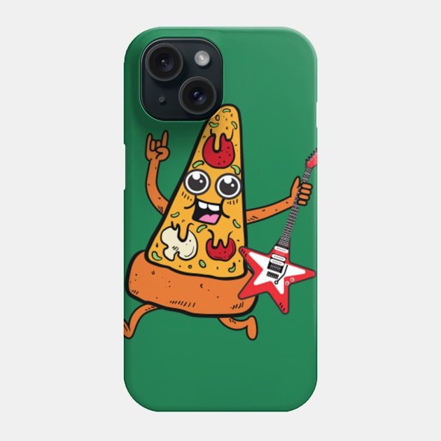 Pizza Rocks!!! Phone Case by Plushism