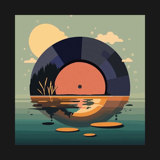 Vinyl LP Music record Sunset by IceTees