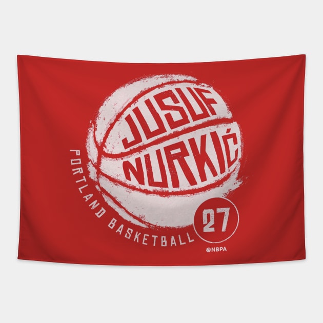 Jusuf Nurkic Portland Basketball Tapestry by TodosRigatSot