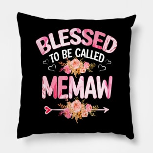 blessed to be called memaw Pillow