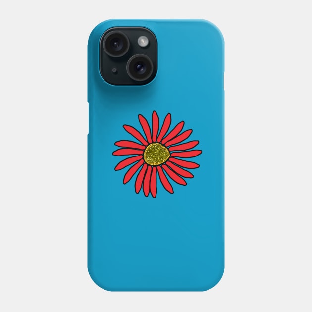 Beautiful, Cute, Pretty, Red flower design. Phone Case by Blue Heart Design