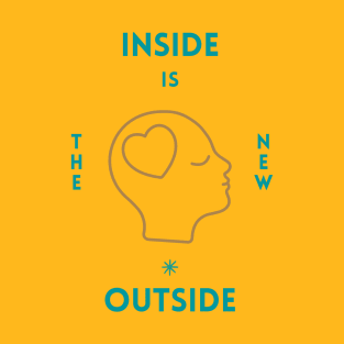 Unisex Inside Is The New Outside Graphic T-shirt - Spiritual Growth Yoga Meditation Zen Mind Consciousness Level T-Shirt