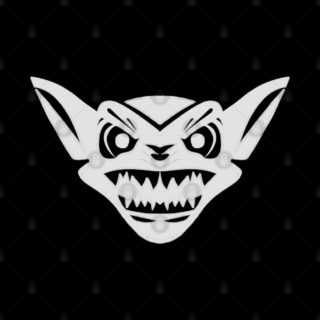 Angry White Gremlin Face by SubtleSplit