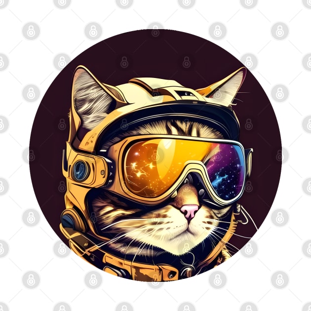 Cool Cat Ski Googles - Gifts for Cat Lovers by Synithia Vanetta Williams