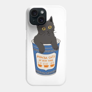 NYC Bodega Cat in Greek Coffee Cup Phone Case