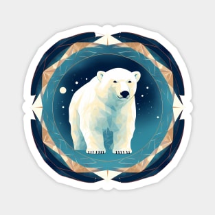 Polar Bear in Ornament, Love Bears Magnet