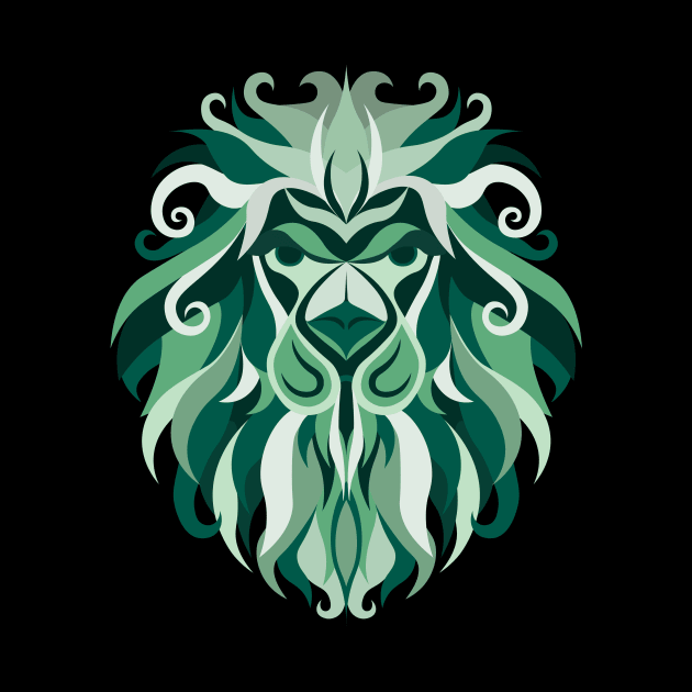 Leo Zodiac Sign - Green by TeeeeeeTime