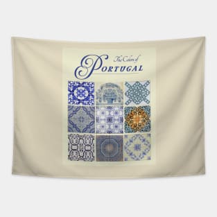 Portuguese Hand Crafted Tiles Design Tapestry