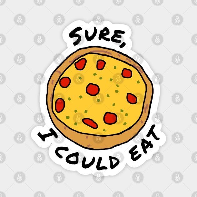 Food I Could Eat Pizza Magnet by ellenhenryart