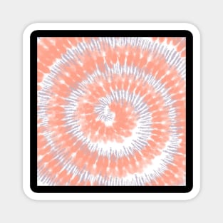 Pastel Spiral Tie Dye Pattern Magnet