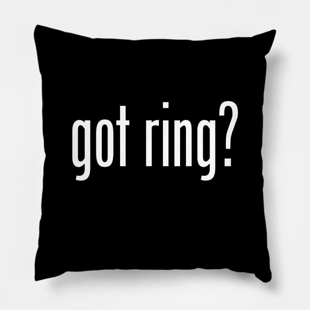 GOT RING Pillow by geeklyshirts