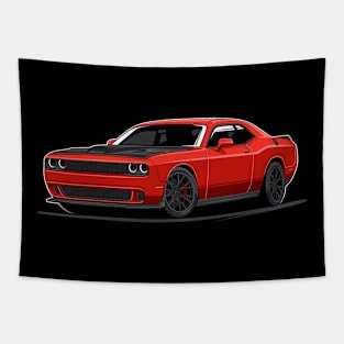 Challenger Hellcat (red) Tapestry