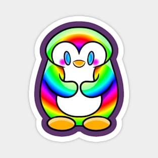 Shy-guin Rainbow Magnet