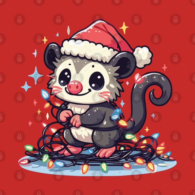 Cute Christmas Possum by Heartsake