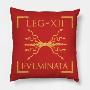 Legio XII Fulminata Thunderbolt Emblem Roman Legion Pillow