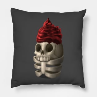 Skeleton cupcake Pillow