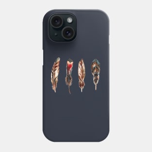 Colorful Feather Watercolor Phone Case