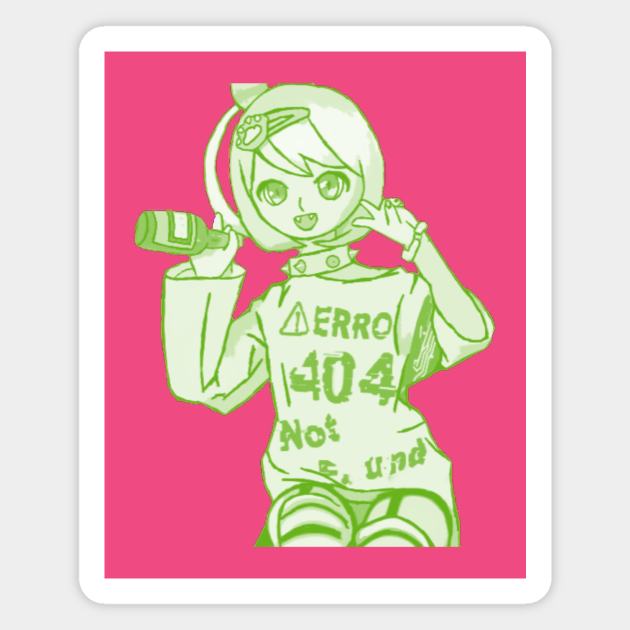 Computer Error Anime Girl - Computer Error Anime Girl - Magnet | TeePublic Computer Error Anime Girl - Computer Error Anime Girl - Magnet | TeePublic
