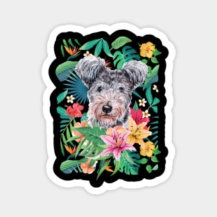 Tropical Pumi Dog Magnet