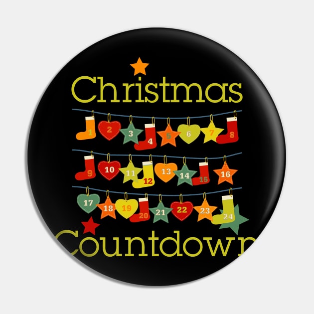 Christmas Seasons - Pretty Countdown Calendar 2 Pin by EDDArt