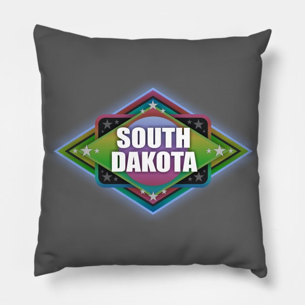 South Dakota Pillow by Dale Preston Design
