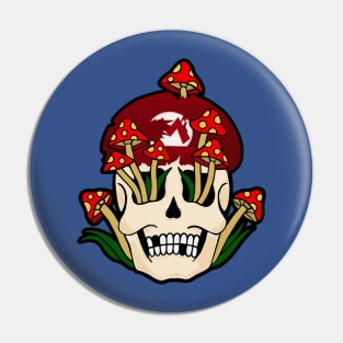 Jump man skull Pin