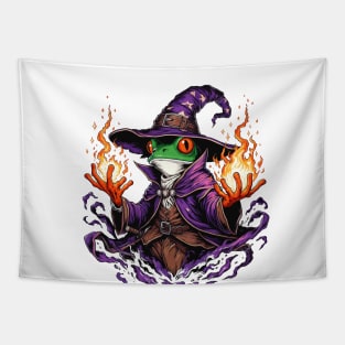 Frog Wizard Tapestry