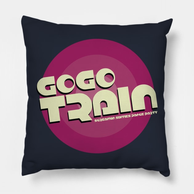 GoGo Train Logo Pillow by modernistdesign