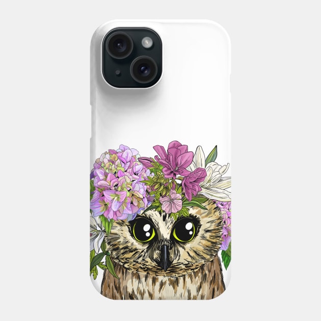 Oh, so cute Owl! Phone Case by GreenCatDesign