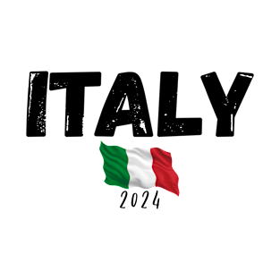 Italy Souvenir 2024 Trip Vacation Fun Matching Travel Flag Design. T-Shirt