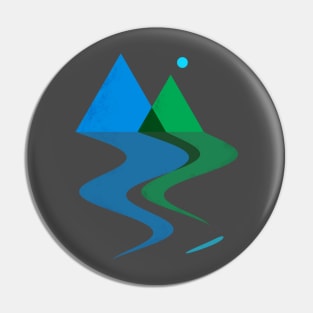 Winter Mountains Pin