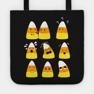Candy Corn Emoticons Tote