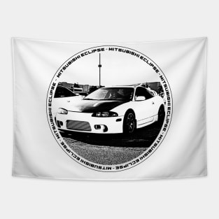 MITSUBISHI ECLIPSE D30 Black 'N White 4 Tapestry