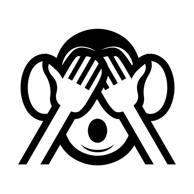 3 Wise Monkeys Mizaru 見ざる See NO Evil Emoji - Asian - Tote ...