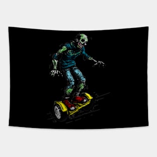 Zombie on hoverboard Tapestry